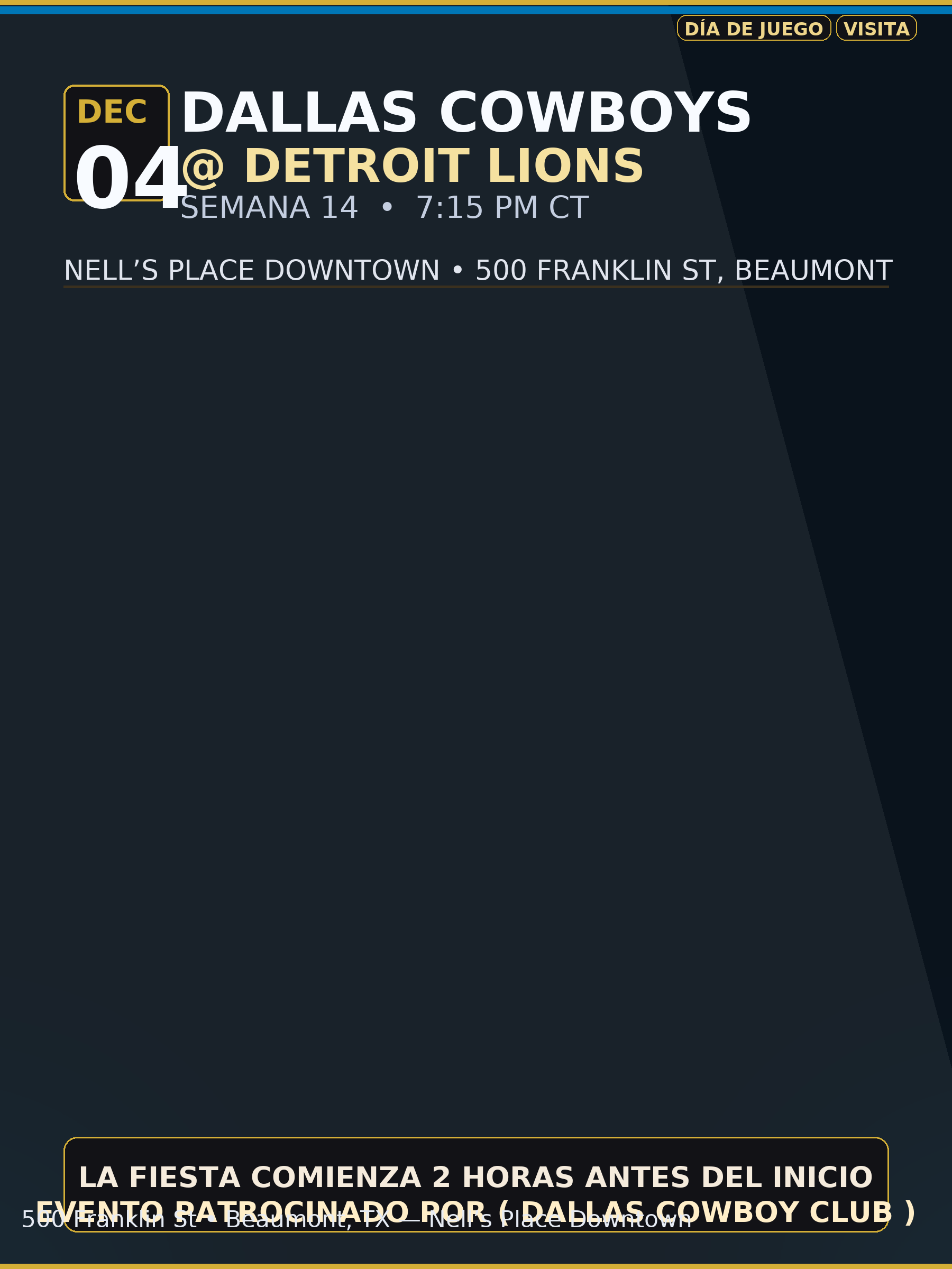 Dallas Cowboys @ Detroit Lions (ES)