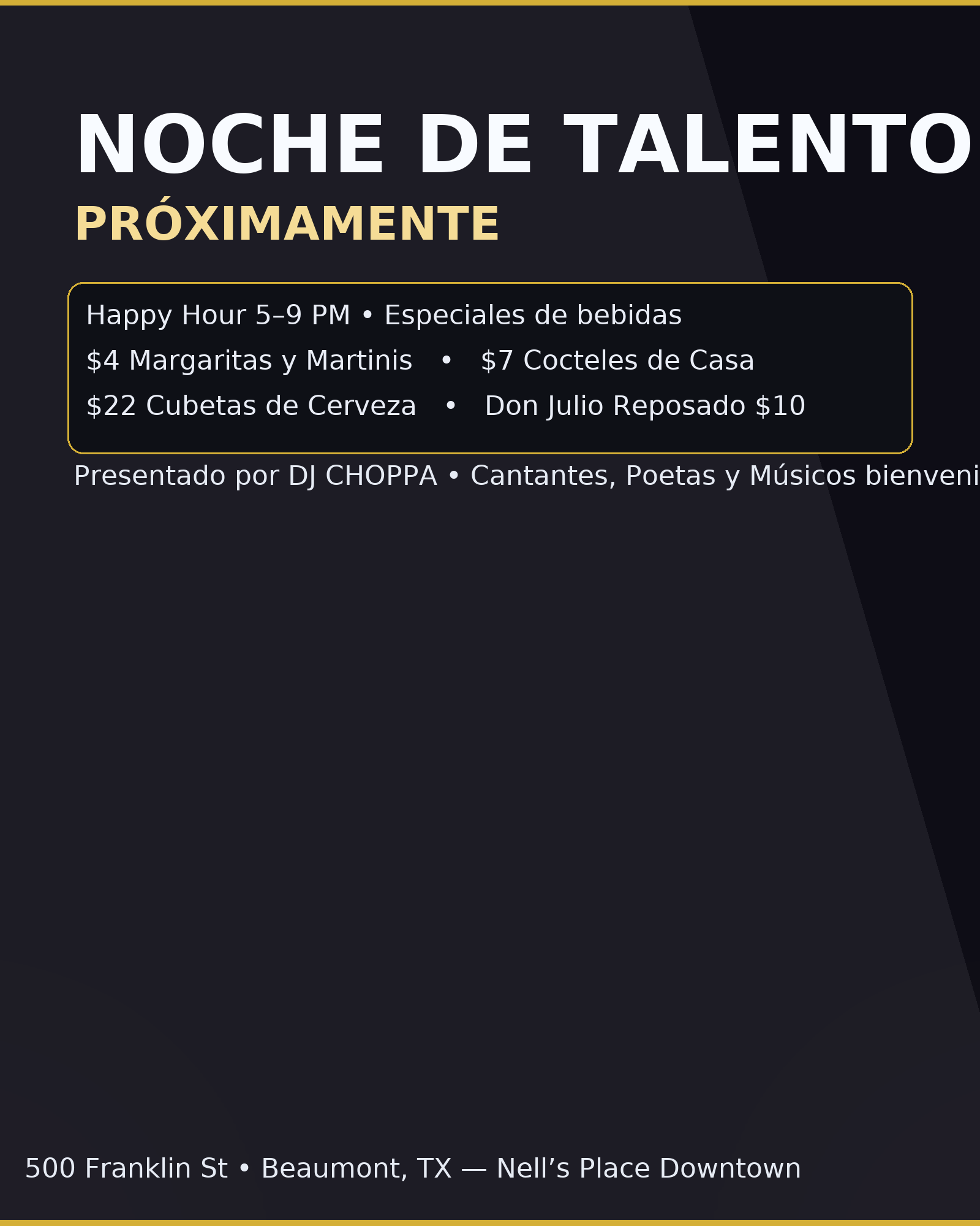 Noche de Talento R&B — Próximamente