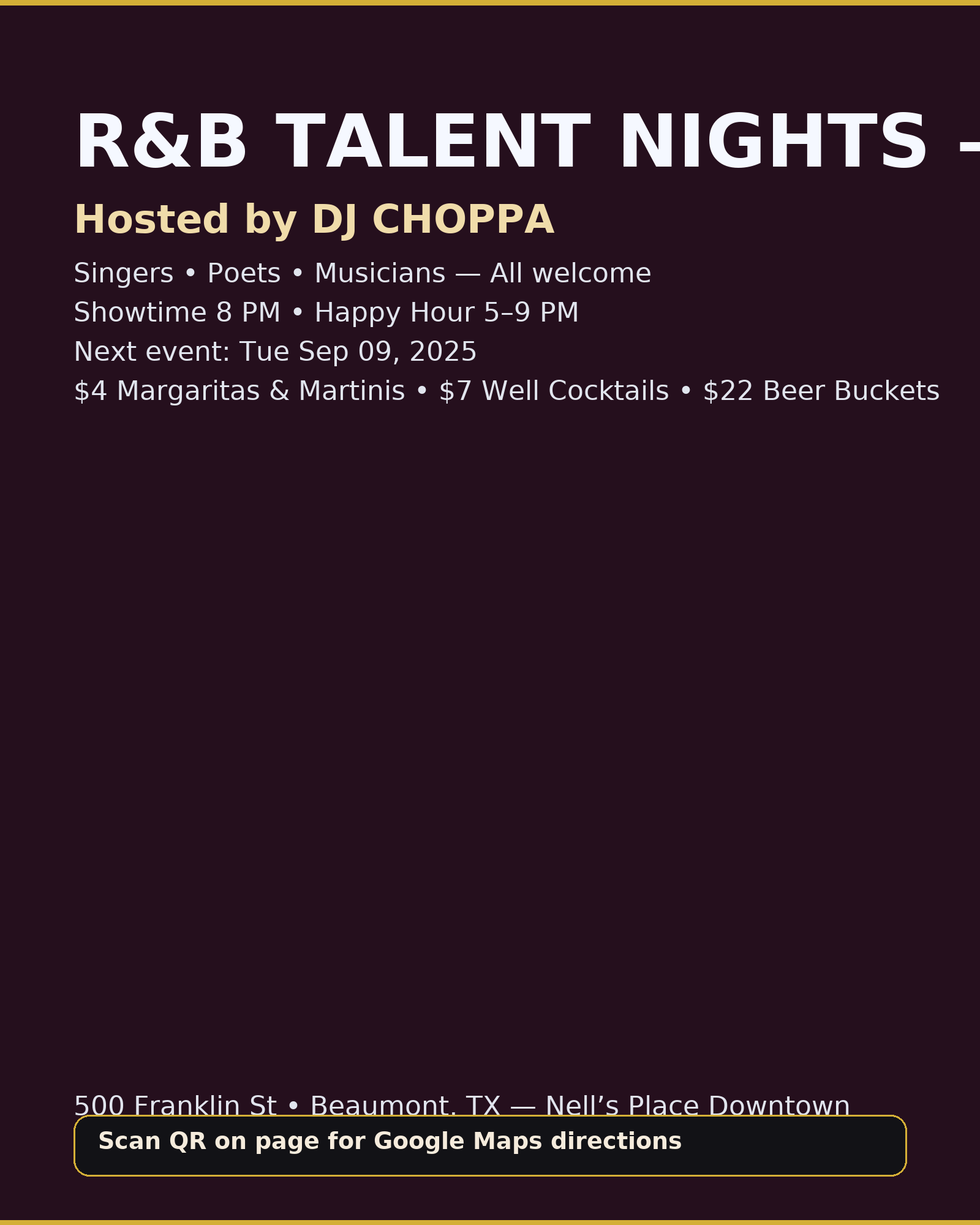 R&B Talent Nights